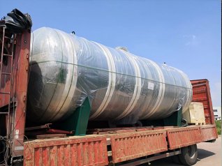 大同出口卧式储气罐发货中